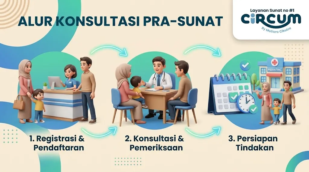 alur konsultasi sebelum sunat cibubur ramah anak dan jelas