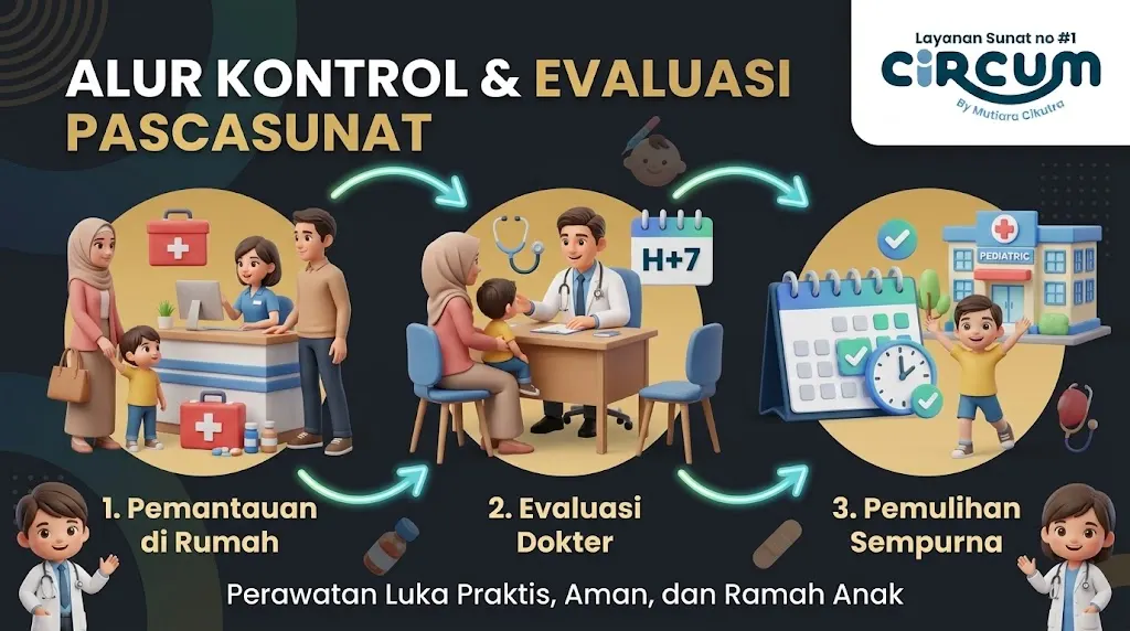 alur kontrol setelah sunat cibubur praktis dan aman