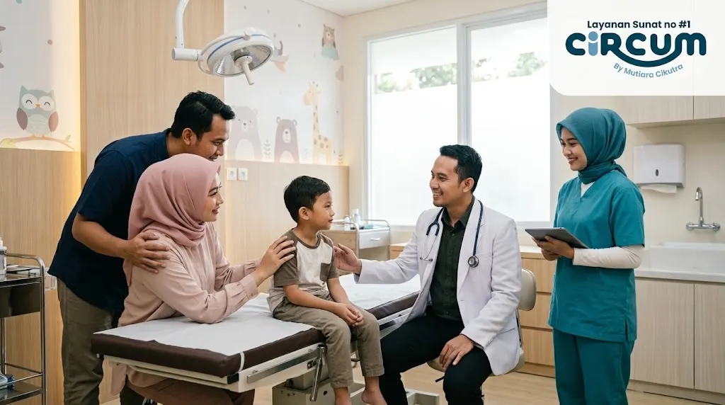 evaluasi medis kontrol setelah sunat cibubur oleh dokter ahli