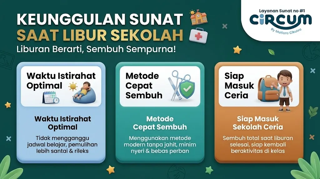 keunggulan sunat anak libur sekolah cibubur nyaman dan cepat