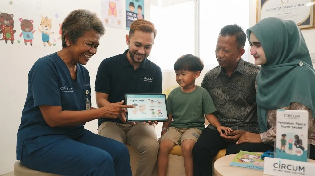 Fasilitas dan layanan sunat modern ramah keluarga di Circum Cibubur