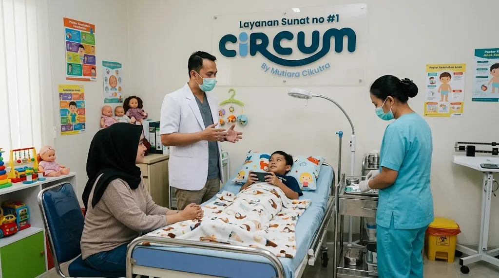 fasilitas ruang tindakan sunat klamp cibubur modern