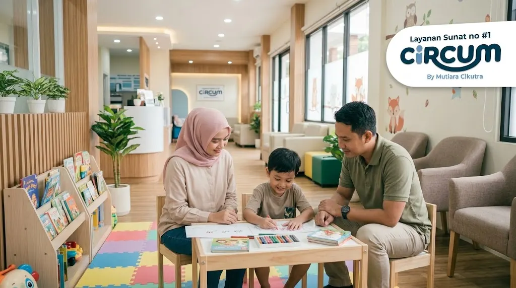 suasana ruang tunggu ramah anak jam buka circum cibubur