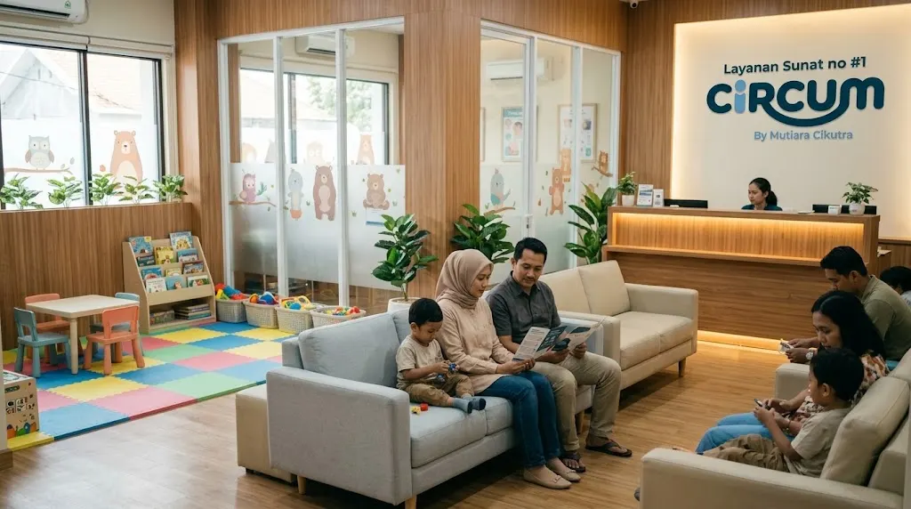 suasana ruang tunggu klinik circum cibubur kids friendly