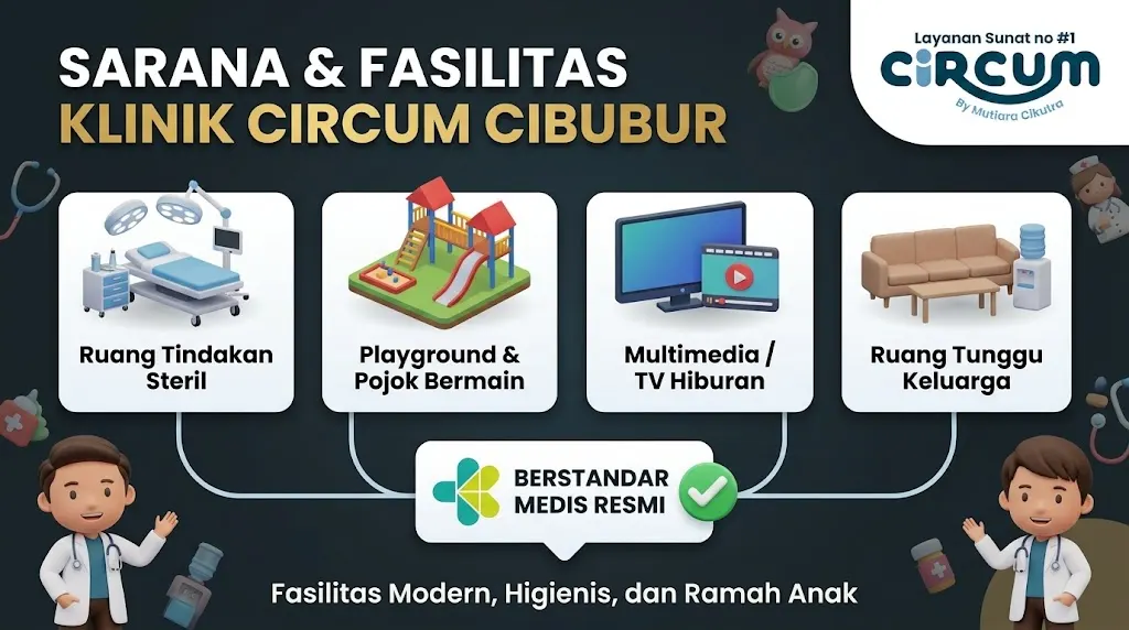 fasilitas klinik sunat cibubur ramah anak dan higienis