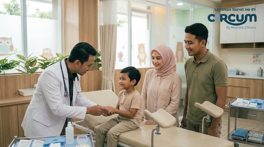 suasana konsultasi metode sunat cibubur ramah anak